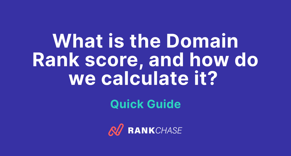 What is the Domain Rank Score article cover